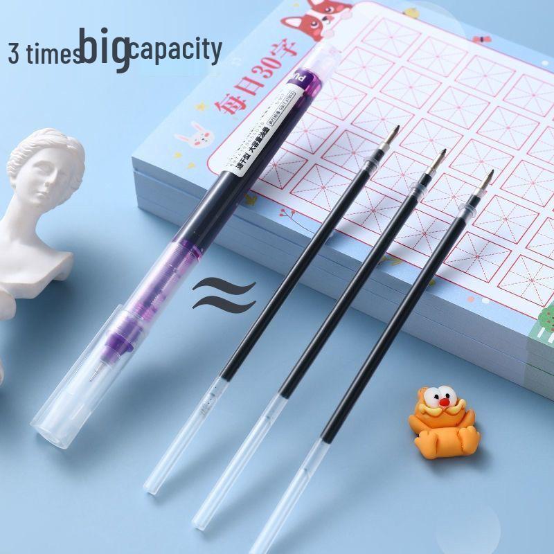 12-Color Quick-Drying Large Capacity Rollerball Pens, 0.5mm Ink, Cute Multi-Color Set