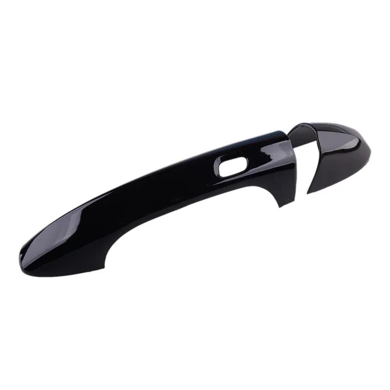ABS Car Exterior Black Door Handle Cover Trim Frame Fit For Mercedes Benz C E GLC Class W205 X253 W213 2016 2017 2018