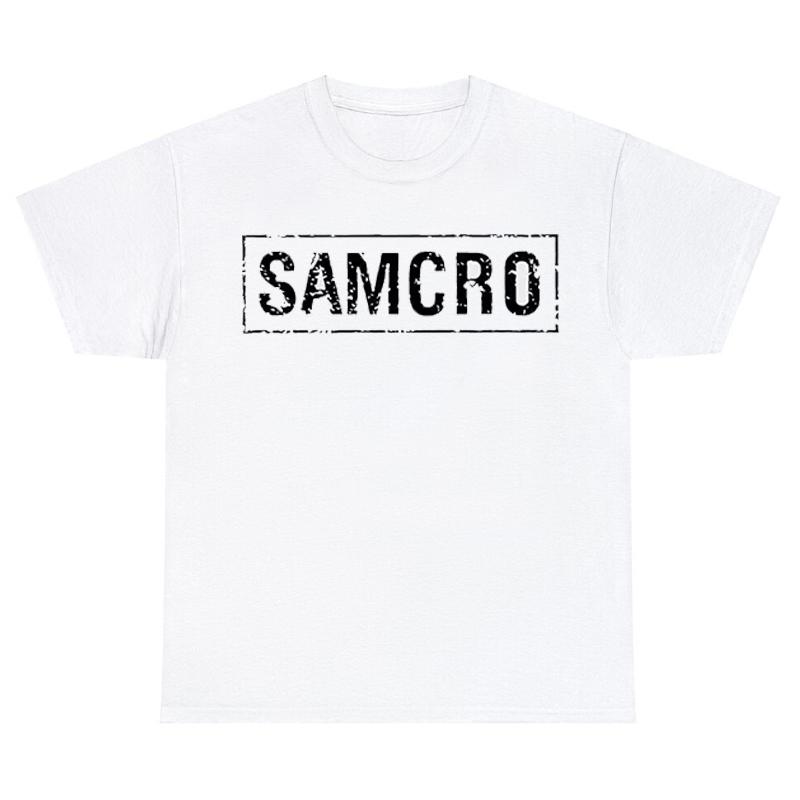 

Мужская футболка с принтом Sons of Anarchy SAMCRO, повседневная, трендовая, в стиле хип-хоп, оверсайз, с коротким рукавом, летняя, хлопковая, футболки, одежда, топы S