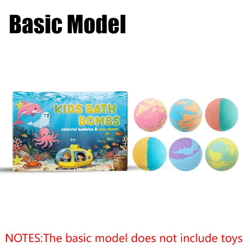 

Children’s Bath Bombs Set Bath Gift with Hidden Toys Safe Ocean Bubble Bath Perfect for Sensory Play Bathtime Fun 30g