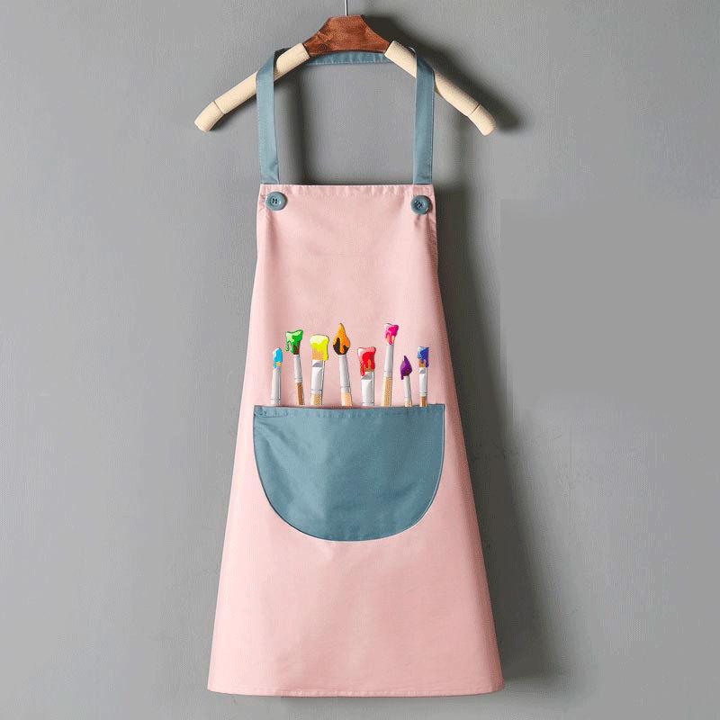 Children's Waterproof Painting & Chef Apron Set - Printed Coveralls & Waist Apron for Kindergarten.