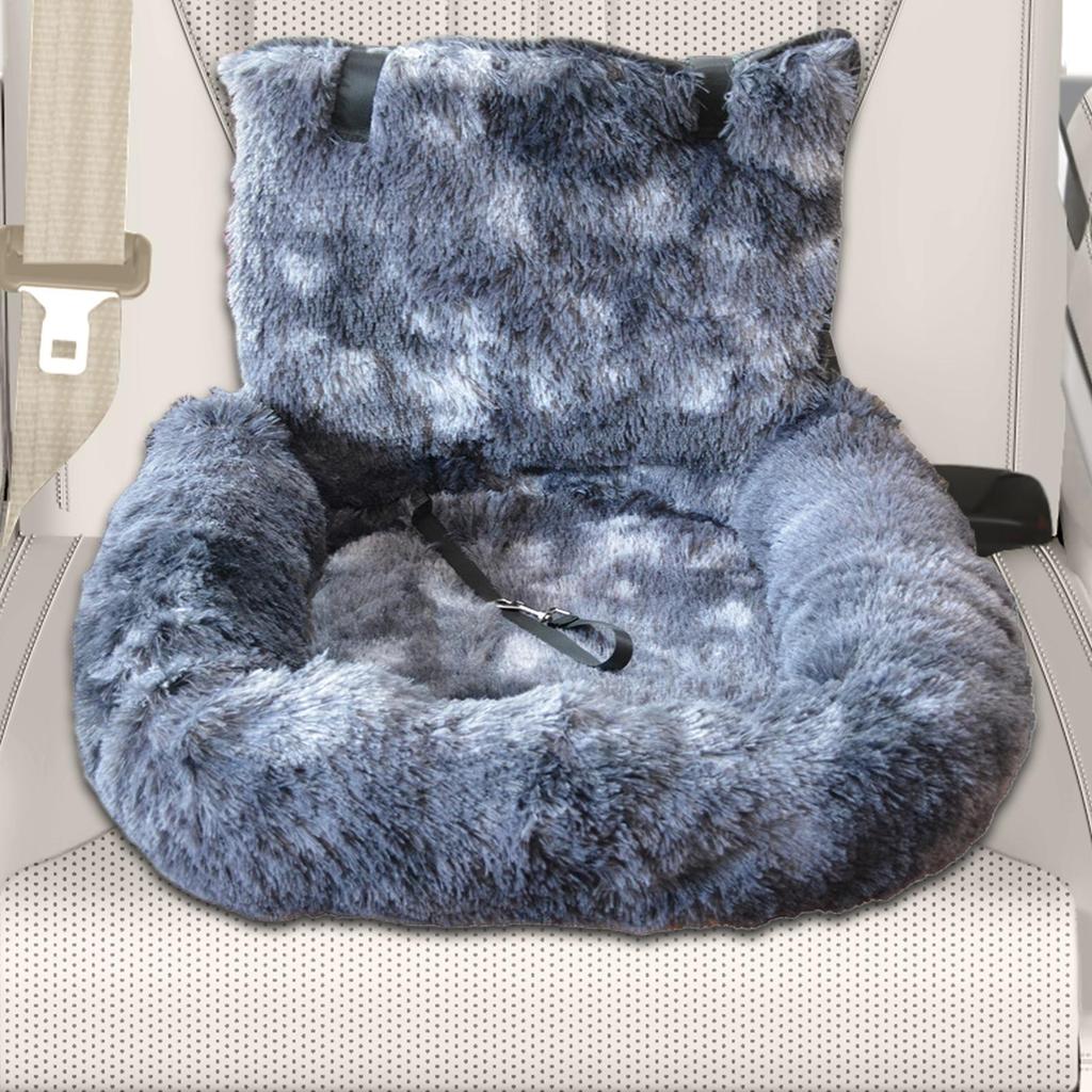 Puppy Car Seat Soft Cloth Dog Booster Non-slip Detachable Design Automobile Interior Accessories For Daily Commuting Vet Visits