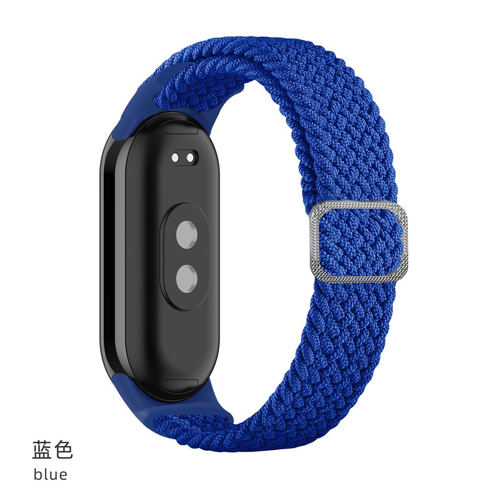 Strap for Xiaomi Mi Band 10 9 8 Elastic Braided Solo Loop Adjustable Buckle Replacement correa bracelet for Miband 4 3 5 6 7