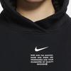 Nike Sportswear Swoosh Pullover Hoodie Women Tops Black DJ6948-010