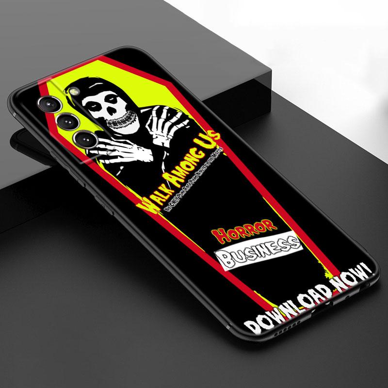 The Misfits Glenn Danzig Black Silicone Phone Case For Samsung Galaxy S23 S21 S20 FE S24 S22 Ultra S10E S10 S9 S8 Plus