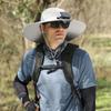 Outdoor Sun Hat with Fan Wide Brim Solar Fan Hat Portable Sunscreen Fisherman Hat For Camping Fishing Hiking for Men Women