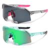 2PCS Cycling Sunglasses Mountaineering Goggles Women and Man Outdoor Bicycle Windproof Shades Glasses