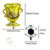 12Pcs Soccer Theme Foil Balloon Set, Golden Champion Trophy & 10Pcs 18-Inch Football Mylar Balloons, Aesthetic Sports Event Deco
