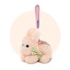 Decoration Plush Bow Rabbit Keychain Plush Material Bunny Bag Pendant Stuffed Keychain  Couple