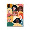 Cartone Animato Astratto Faccia Senza Sorrisi Immagini Decorazione Casa Nordico Ragazze Pittura su Tela Arte da Parete Poster Colorati Stampa per Soggiorno