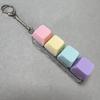 1-Button 4-Button 9-Button Macaron LED Stress-Relief Button Tester Stress-Relief Toy Keyboard Keychain Keyring
