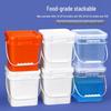 ZISIZ Square Food-Grade Plastic Bucket