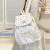 Lightweight Nylon Backpack College Style Students School Bag Portable Drawstring Backpack  for Gift