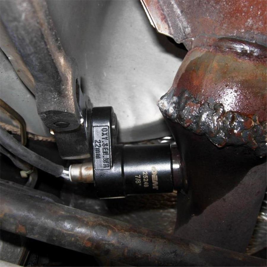 2 Stück Universal Sauerstoffsensor Schraubenschlüssel Werkzeugsatz 22mm 3/8" Antrieb 02 Sauerstoffsensor Demontage Steckschlüssel Werkzeug