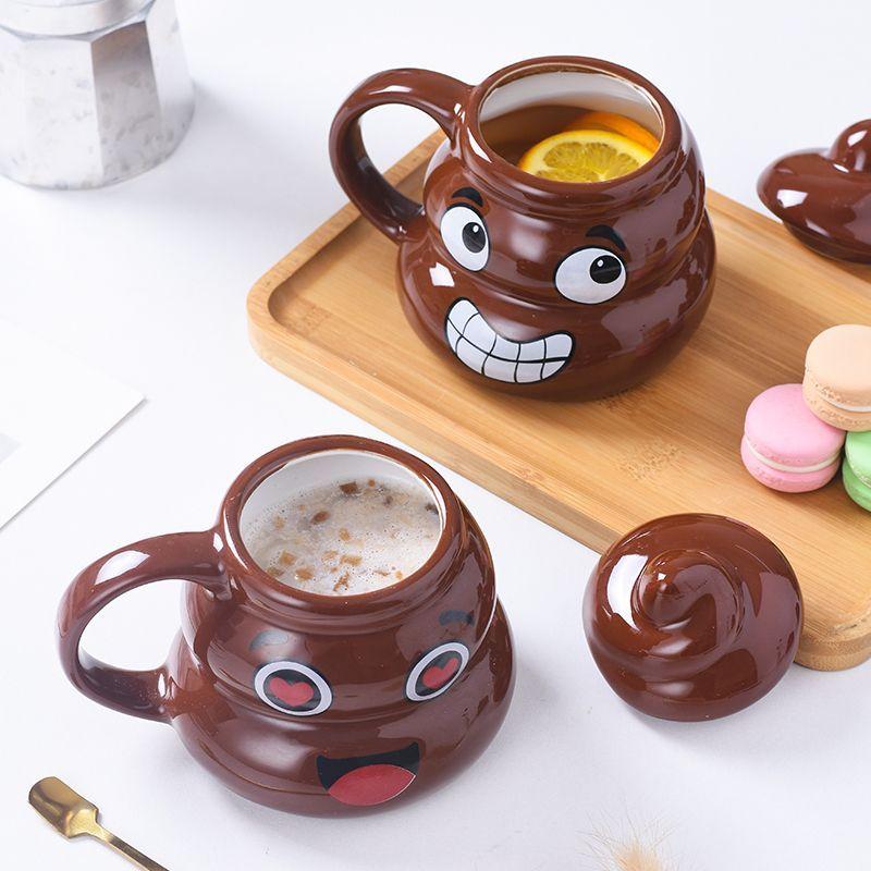Cute Poop Mug Funny Ceramic Parody Poop Cup Personality Bizarre Poop Cup Birthday Gift