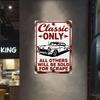 Vintage Classic Only Metal Tin Sign  Retro Wall Decor for Home Office Bar Cafe Durable Iron Easy to Install  Classic