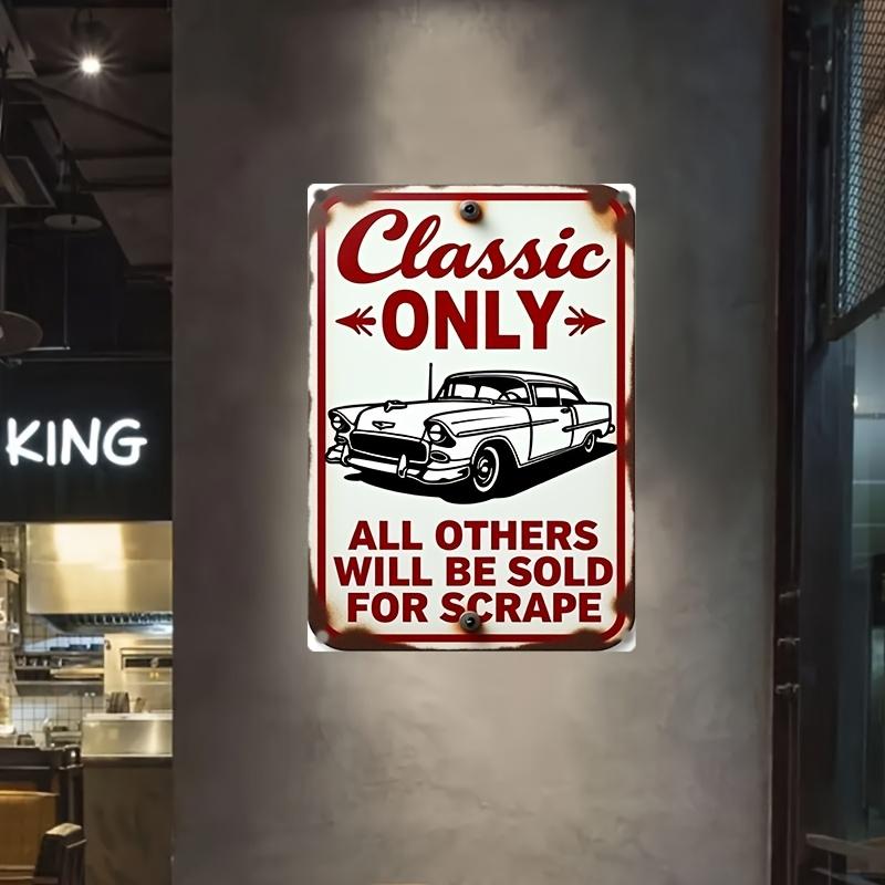 Vintage Classic Only Metal Tin Sign Retro Wall Decor for Home Office Bar Cafe Durable Iron Easy to Install Classic