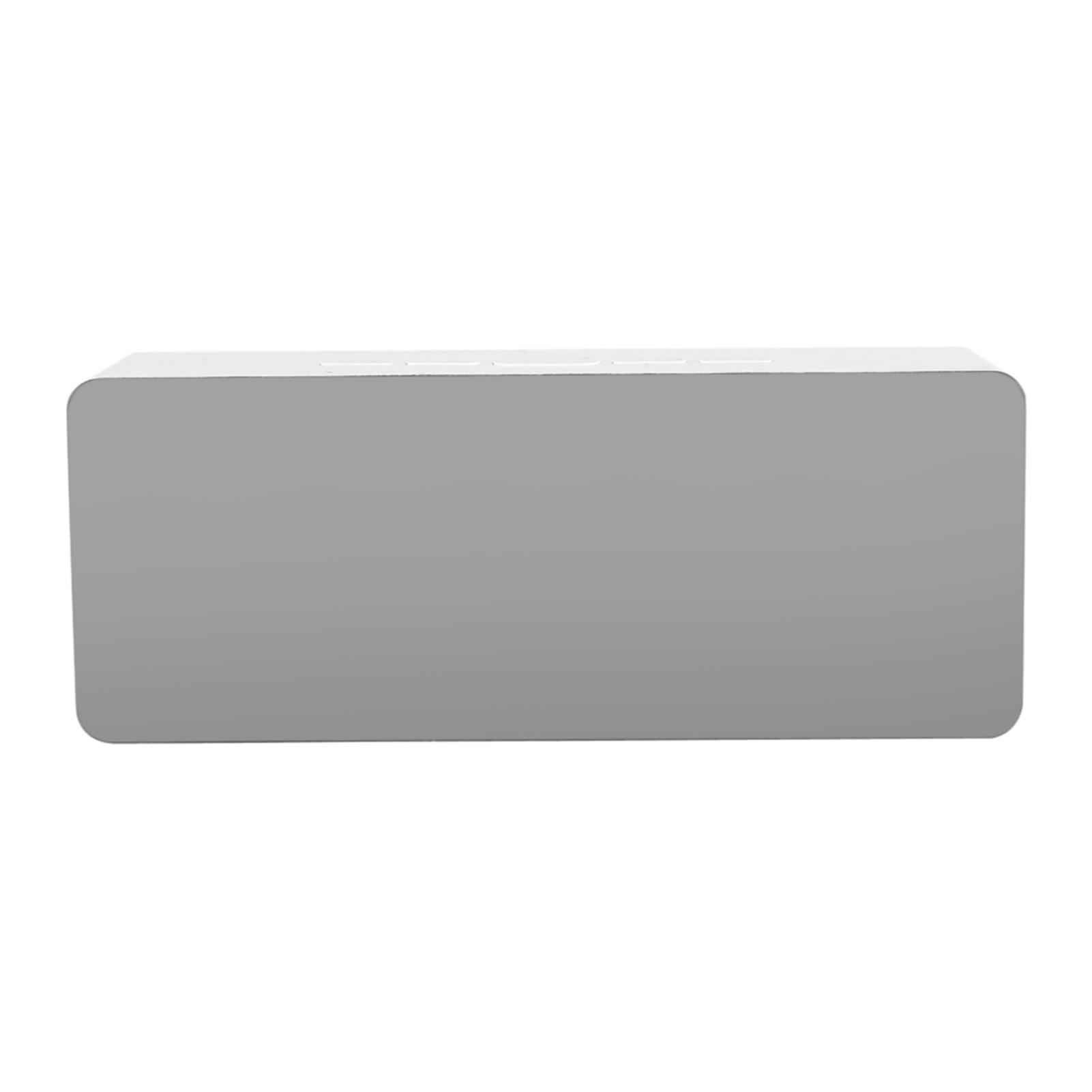 Multi function LED Digital Cosmetic Mirror Alarm Clock Gift Rectangle