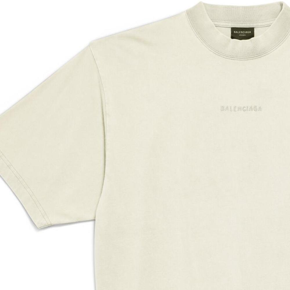 Balenciaga Logo Embroidered Medium Fit T Shirt 764235TPVK19755