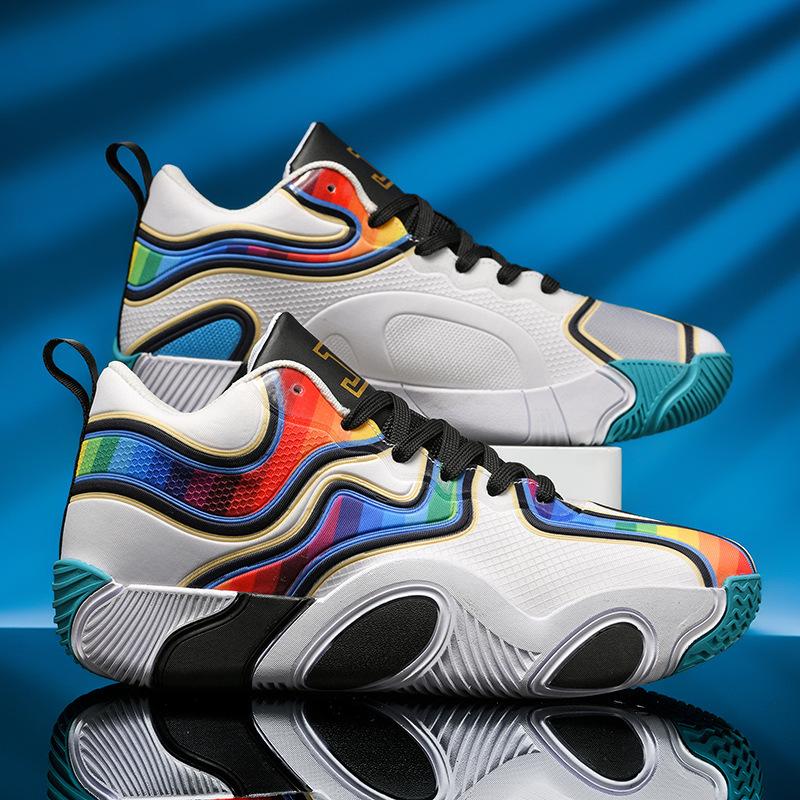 

New basketball shoes men s high-top combat boots children s older children s adolescent middle school students sneakers cement floor sneakers men s a 45