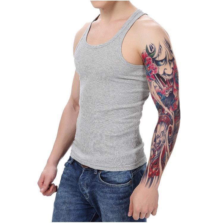 Tattoo Sticker, Flower Arm Skull Totem, Eye Of Eternal Wisdom, Wind Set Tqb Simulation Tattoo Sticker