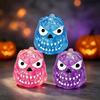 Soft Elastic Halloween Pumpkin Squeeze Toy Transparent Glitter Squishy Fidget Toy  Party Favor