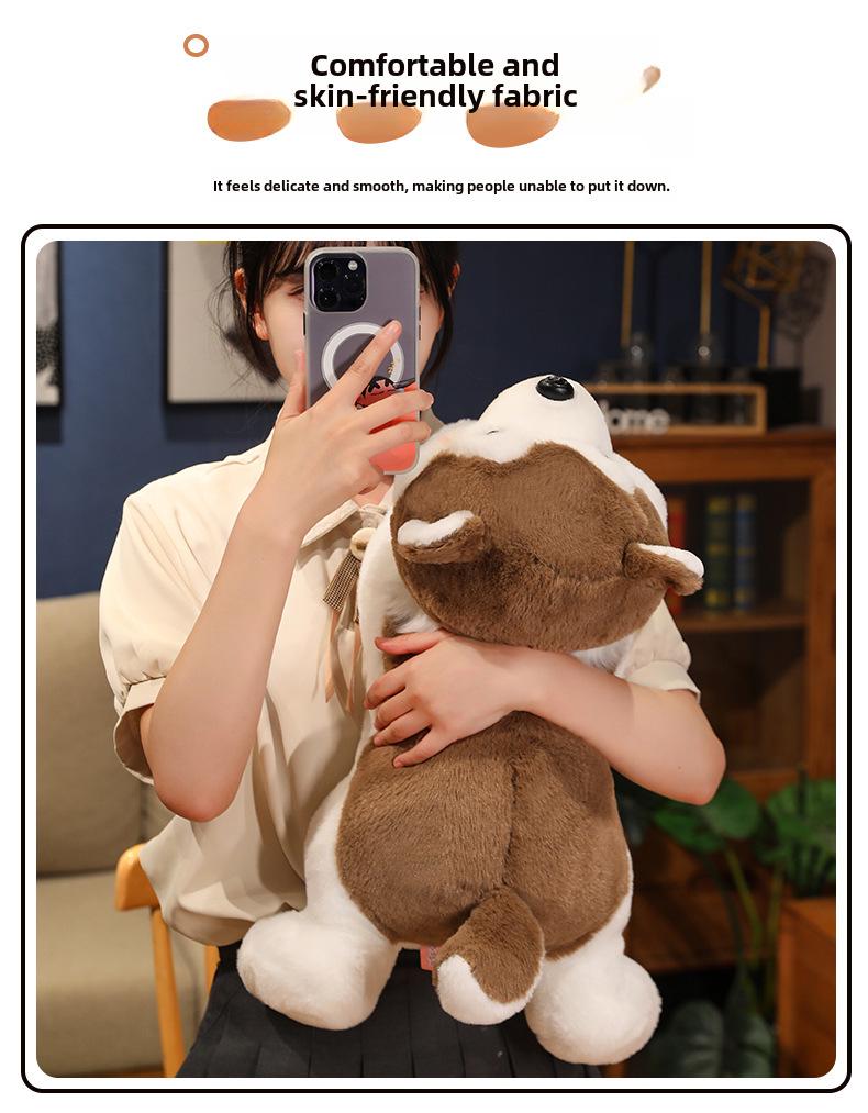 Husky Plush Doll: Children's Cuddly Toy, Sleeping Pillow, or Holiday Gift