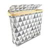 Foldable Bamboo Storage Bin with Lid for Kitchen Recycling