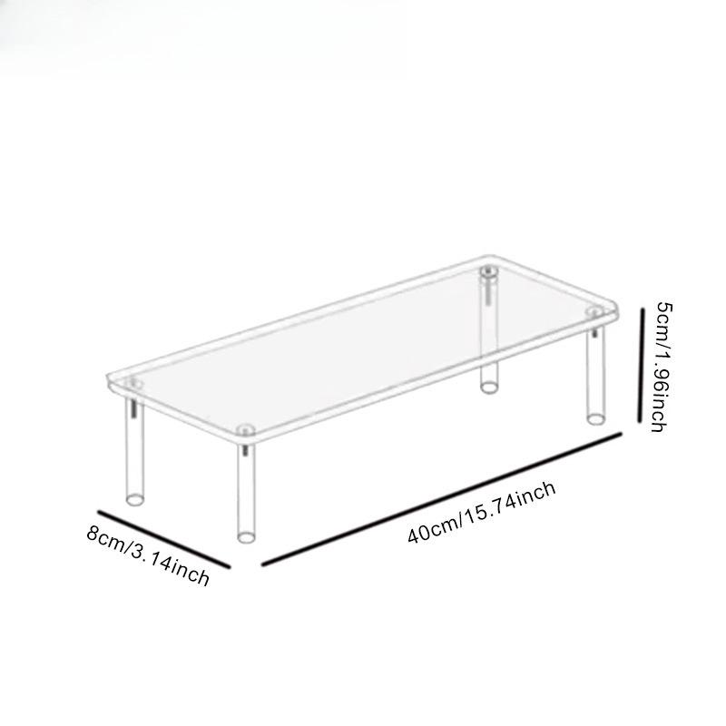 Acrylic Blind Box Display Rack Standing Table Cupcake Cosmetic Perfume Dolls Action Figure Display Rack Decoration Storage Shelf
