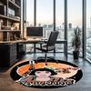 Custom Name Amélie Printed Round Rug Carpet Chair Rug Area Rug Entryway Doormats,for Office Chair Living Room Bedroom Kitchen Room.