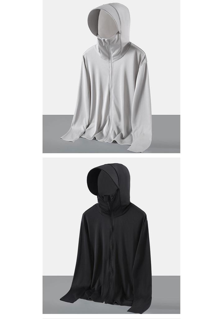 2025 Men's UV Protection Ice Silk Cooling Sun Protection Clothing for Outdoor Sports, SPF 50+