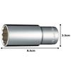 TONE Deep Socket Inch Wrench (12-point) 4DB-30L, 12.7mm (1/2") Drive, 15/16 Size.