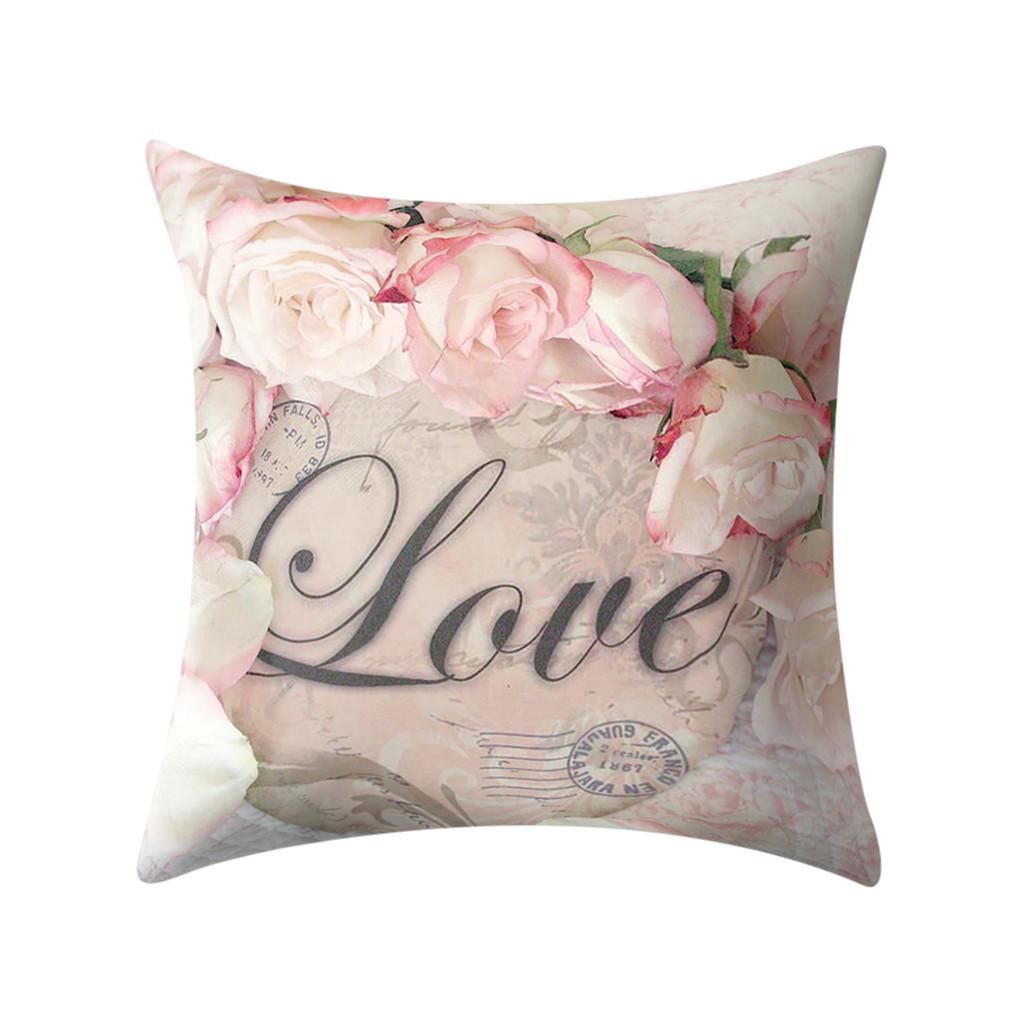 Plant Printed Polyester  Case Cover Sofa Cushion Cover Home Decor
