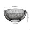 Metal Mesh Fruit Bowl Basket for Kitchen Counter Multipurpose Vegetable Holder Decorative