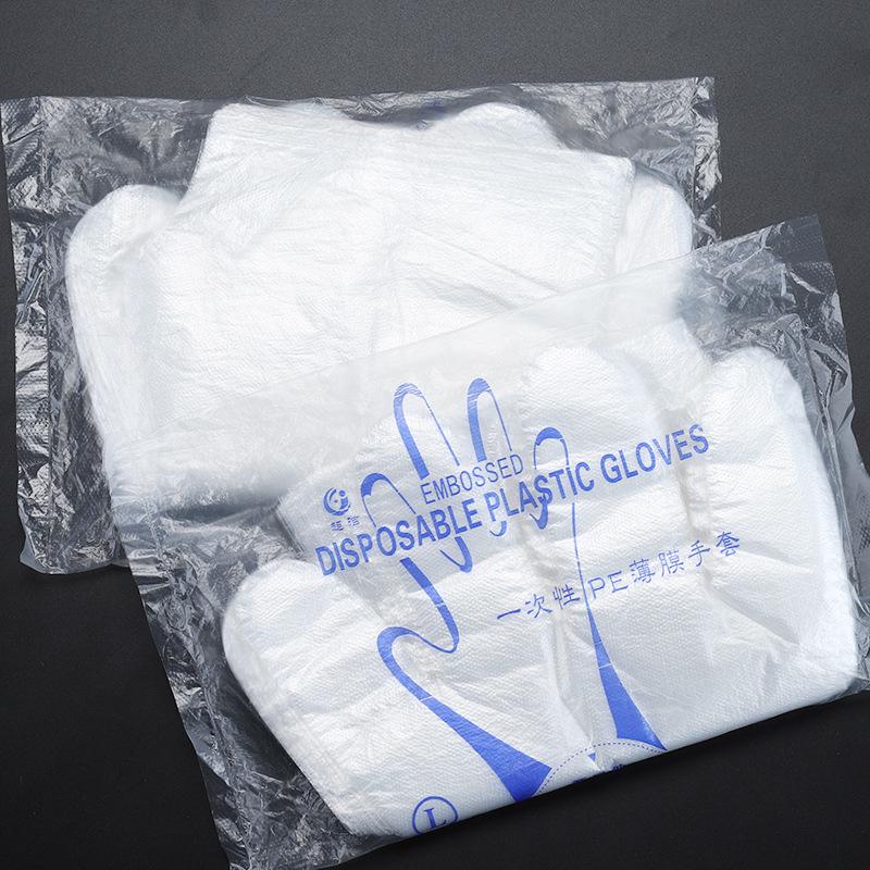 Thickened Transparent Disposable PE Gloves for Catering, Hairdressing, and Food Handling