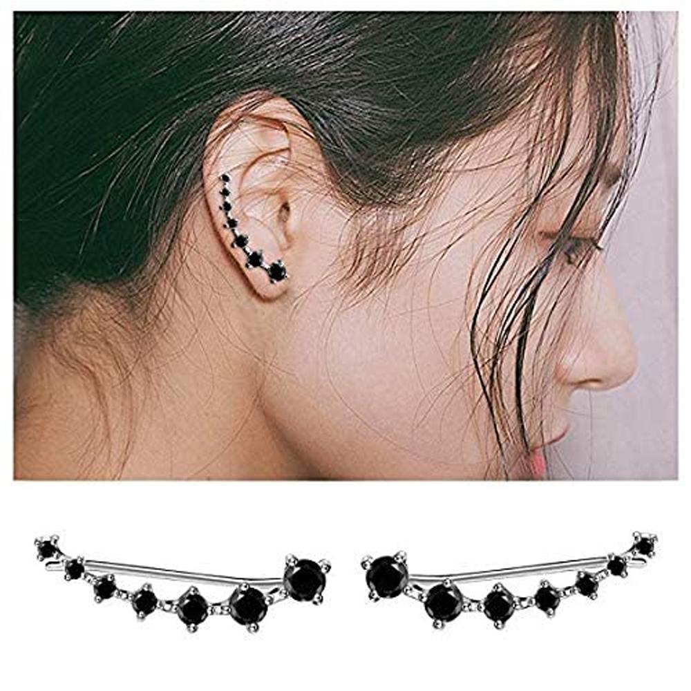 Black Awn Brincos de noivado para mulheres Boucles D'oreilles