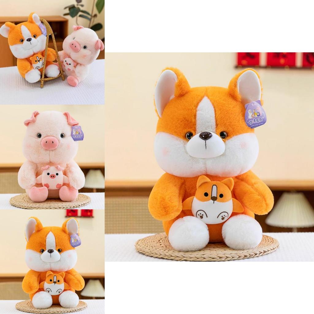 Cute Fox Plush Toy Cuddle Doll With Soft Pp Cotton Filling For Girls Birthday Gift
