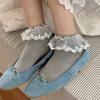 Girls Spring and Summer Lace Lace Breathable Small Floral Socks