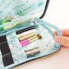 AtFirst Makeup Large Star AF8282 Pouch, Capacity, Two-Layered Design, Black, Pattern,