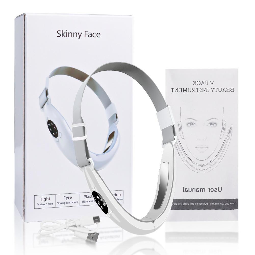 

EMS Face Sculpting Device RF V Line Shaper - LED Light Therapy Facial Massager Home Use Lifting Anti Aging Rejuvenation белый