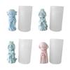 Cute Doll Candle Silicone Mold for Candle Making,Aromatherapy Candle Resin Mould Ornaments Epoxy Resin Casting Mold
