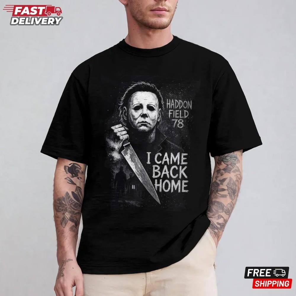 Horror Movie Halloween Scary Character T-Shirt Spooky Fan Gift Halloween Gift Unisex T-Shirt XXL