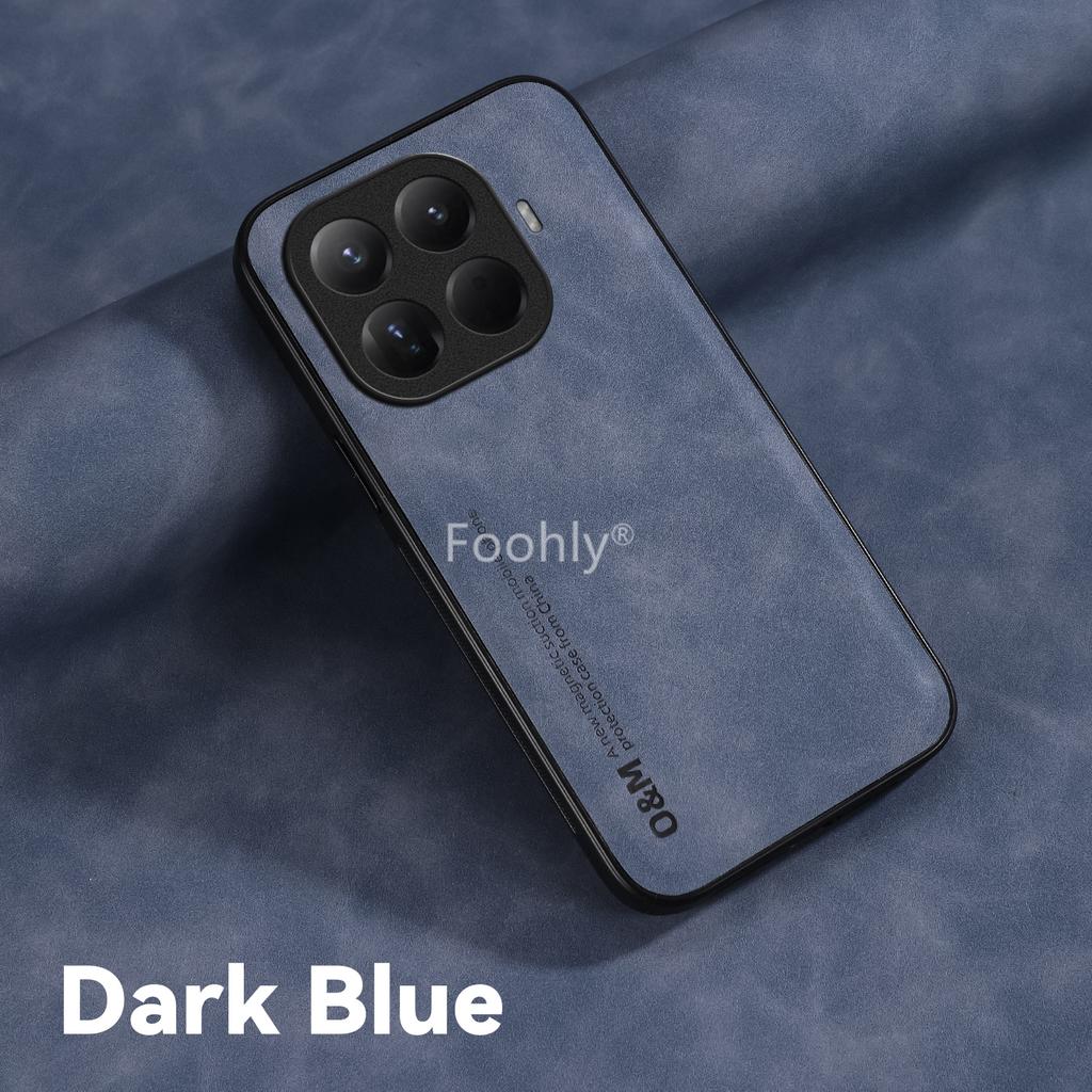 Silky Feel Shockproof Case for Xiaomi 15T Pro Mi 15 5G Protective Cover Built-in Magnetic Suction Holder Coque Funda Capa