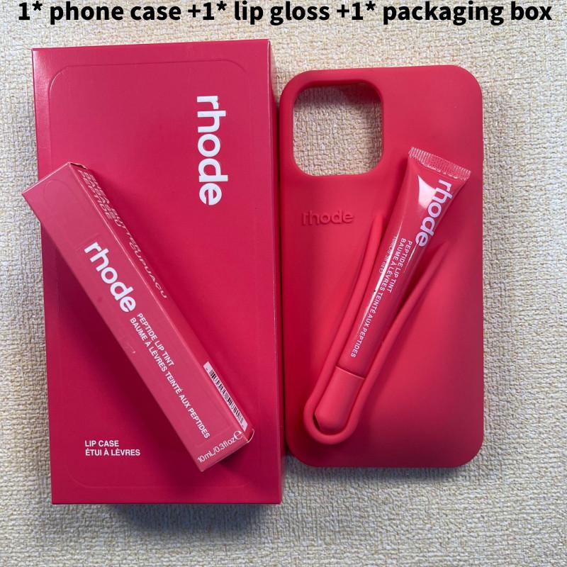 Rhode Lip Gloss Silicone Phone Case For Iphone 14 Plus With Shockproof Features