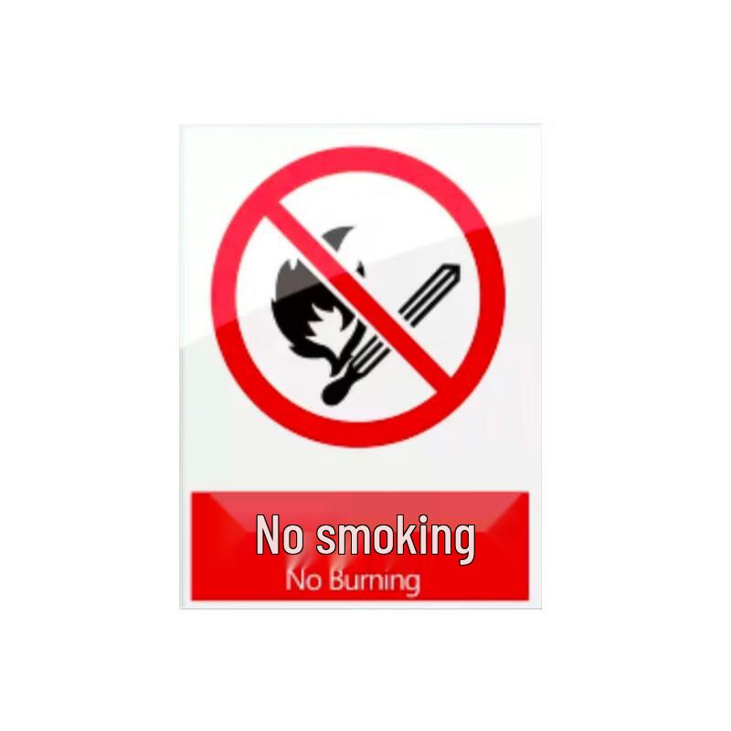 Duojibang Acrylic No Smoking Warning Sign