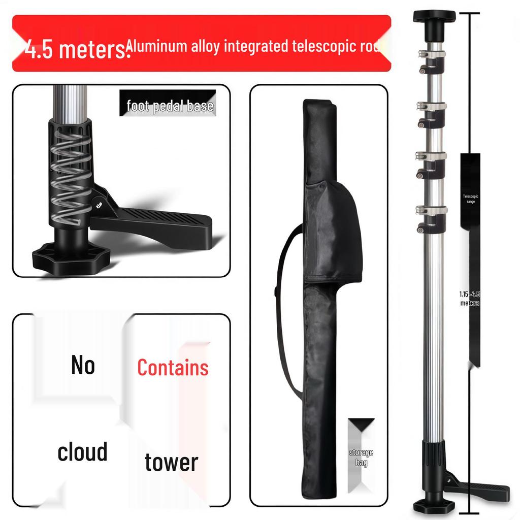 Adjustable Aluminum Alloy Ceiling Infrared Support Rod with Universal Pan Tilt