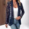 Chic Lace Hollow-Out Cardigan: Versatile European & American Autumn Jacket