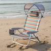 Beach Chair with Canopy Foldable Design Reclining
