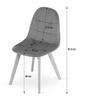 BORA chair - dark gray velvet x 1