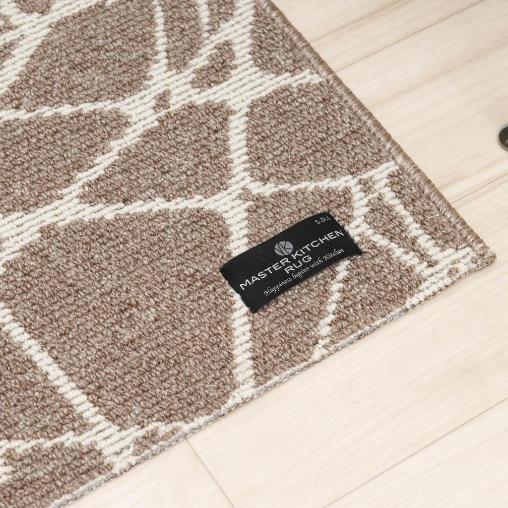 Senko PENTELIKON Kitchen Mat, Interior Mat, Approx. 50 X 240 Cm, Mocha, Made In Greece, Thin, Washable, Compatible with Underfloor Heating, 61948